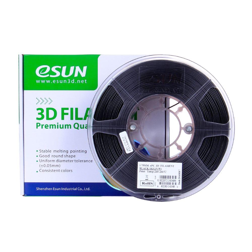 eSUN ePC 1.75mm Filament 1kg(2.2lb) Spool Consumables Black