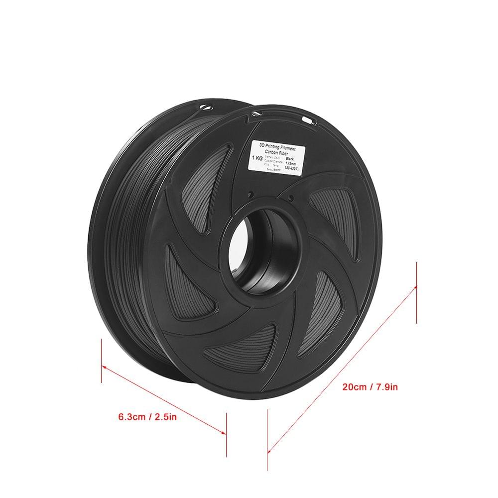 3D Printer Filament Carbon Fiber + PLA 1.75mm 1kg Spool