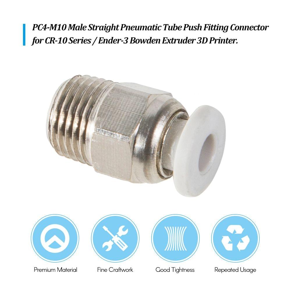 Creality 3D PC4-M10 Male Straight Pneumatic Tube Push
