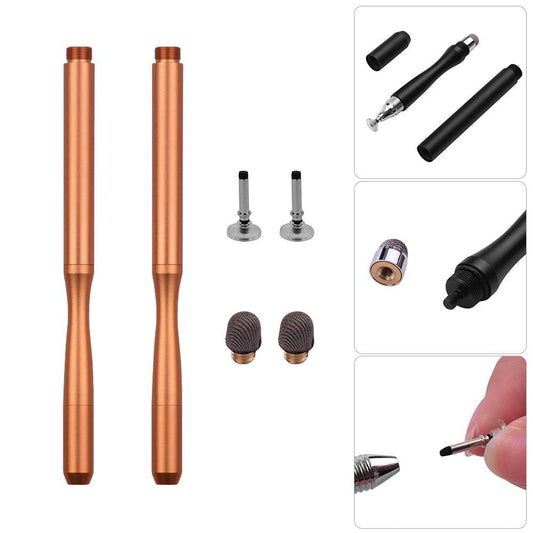 Fine Point 2 in 1 Precision Stylus Pens with Fiber Tip and - Pack of 2