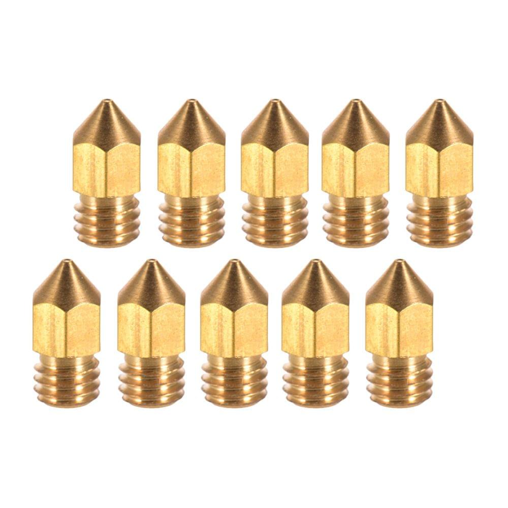 Creality 3D Printer Extruder Brass Nozzle Print Head 0.4mm - 10pcs