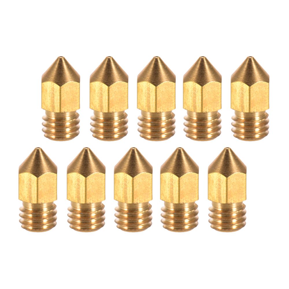 Creality 3D Printer Extruder Brass Nozzle Print Head 0.4mm - 10pcs