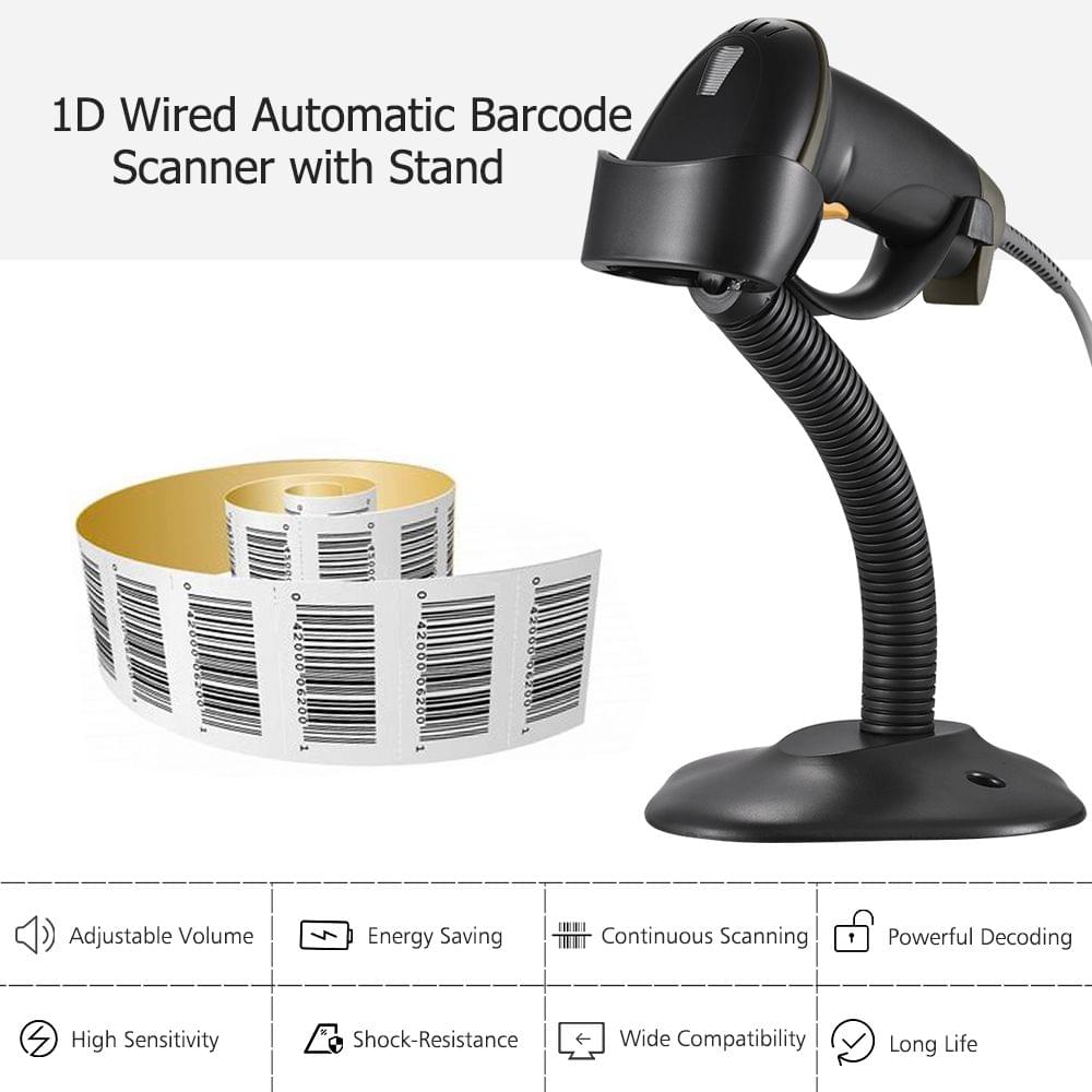 Automatic USB Barcode Scanner Wired Bar Code 1D
