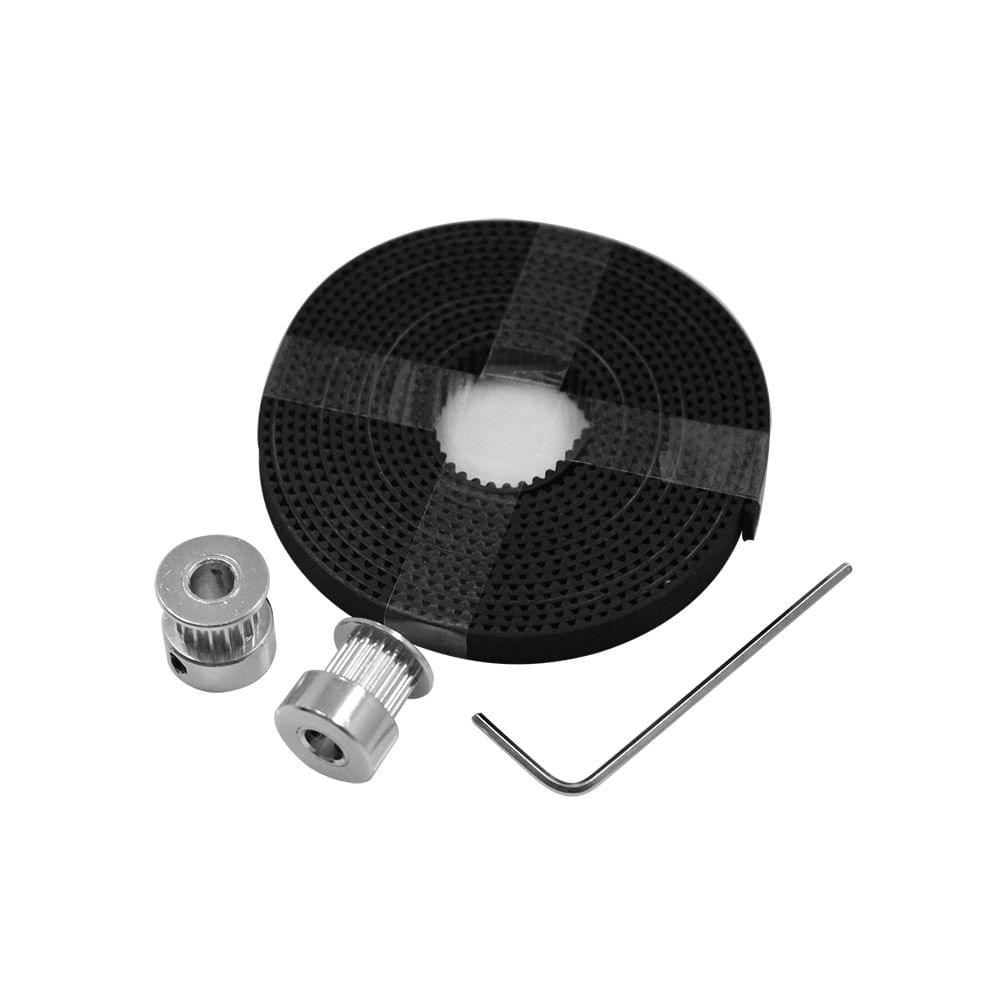 Aibecy 3D Printer Tool Kit 16 Teeth 20 Teeth Timing Aluminum - 20 teeth 6mm pulley&belts&wrench