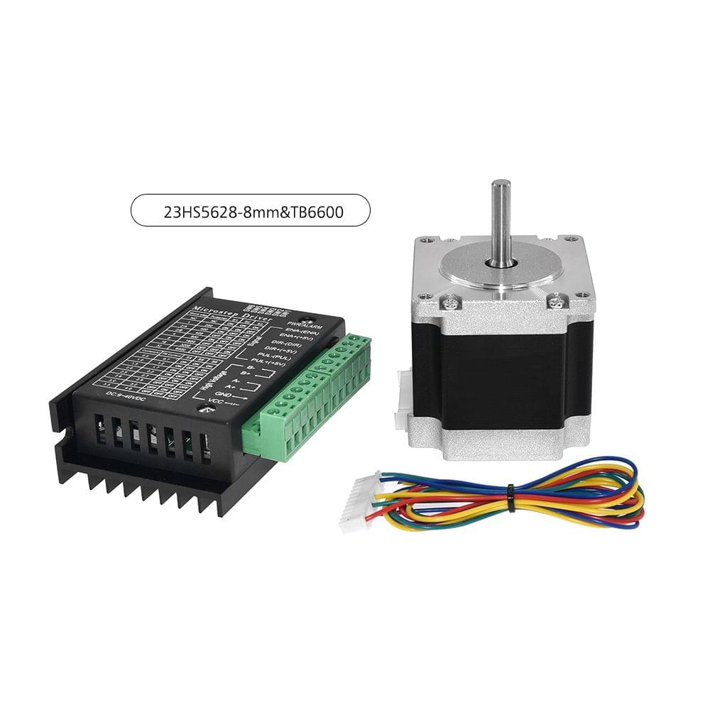 Aibecy 23HS5628 Stepper Motor 8mm Shaft Diameter TB6600 - 23HS5628-8mm&TB6600