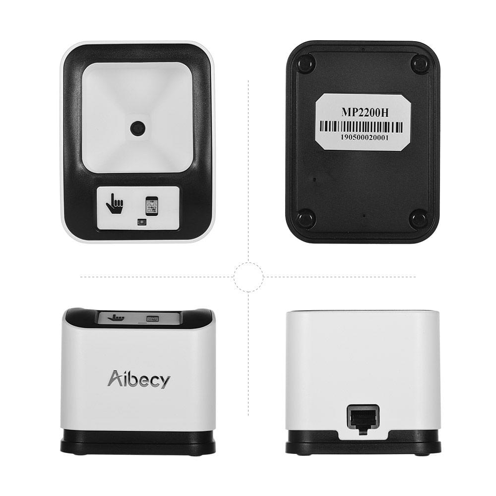 Aibecy 2200 1D/2D/QR Bar Code Scanner CMOS Image Desktop - USB interface