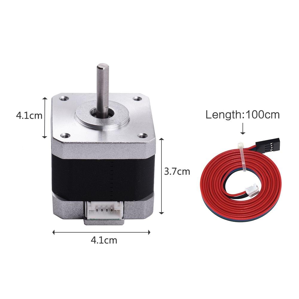 Aibecy 3D Printer 17HS4401 Stepper Motor 1.5A 40N.cm 4-Lead - 1 set of 17HS4401&DuPont