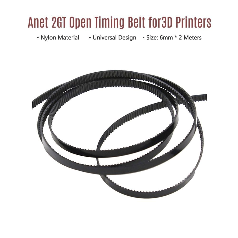 Anet 2GT Wide Open Timing Belt Nylon Material 6mm * 2 Meters