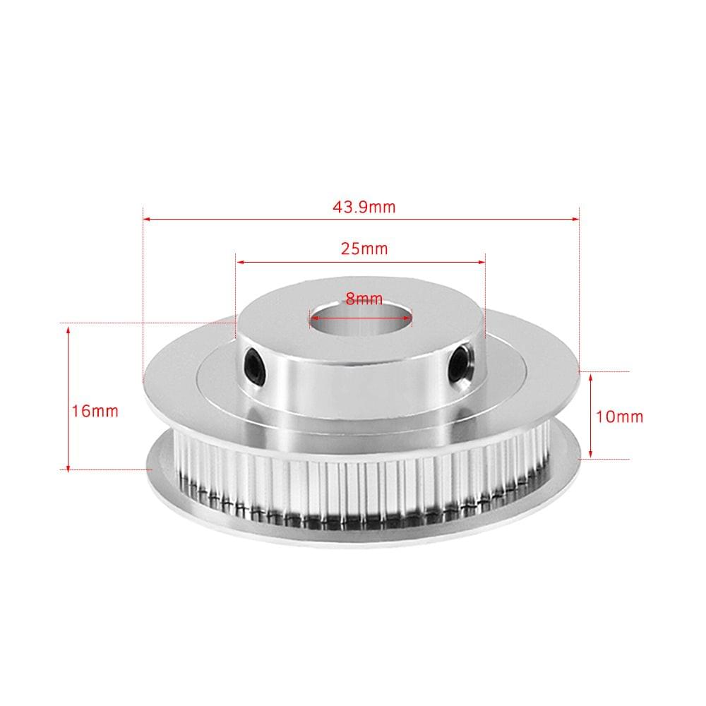 Aibecy Aluminum GT2 Timing Pulley 60 Teeth 60T 8mm Bore - 8mm Bore