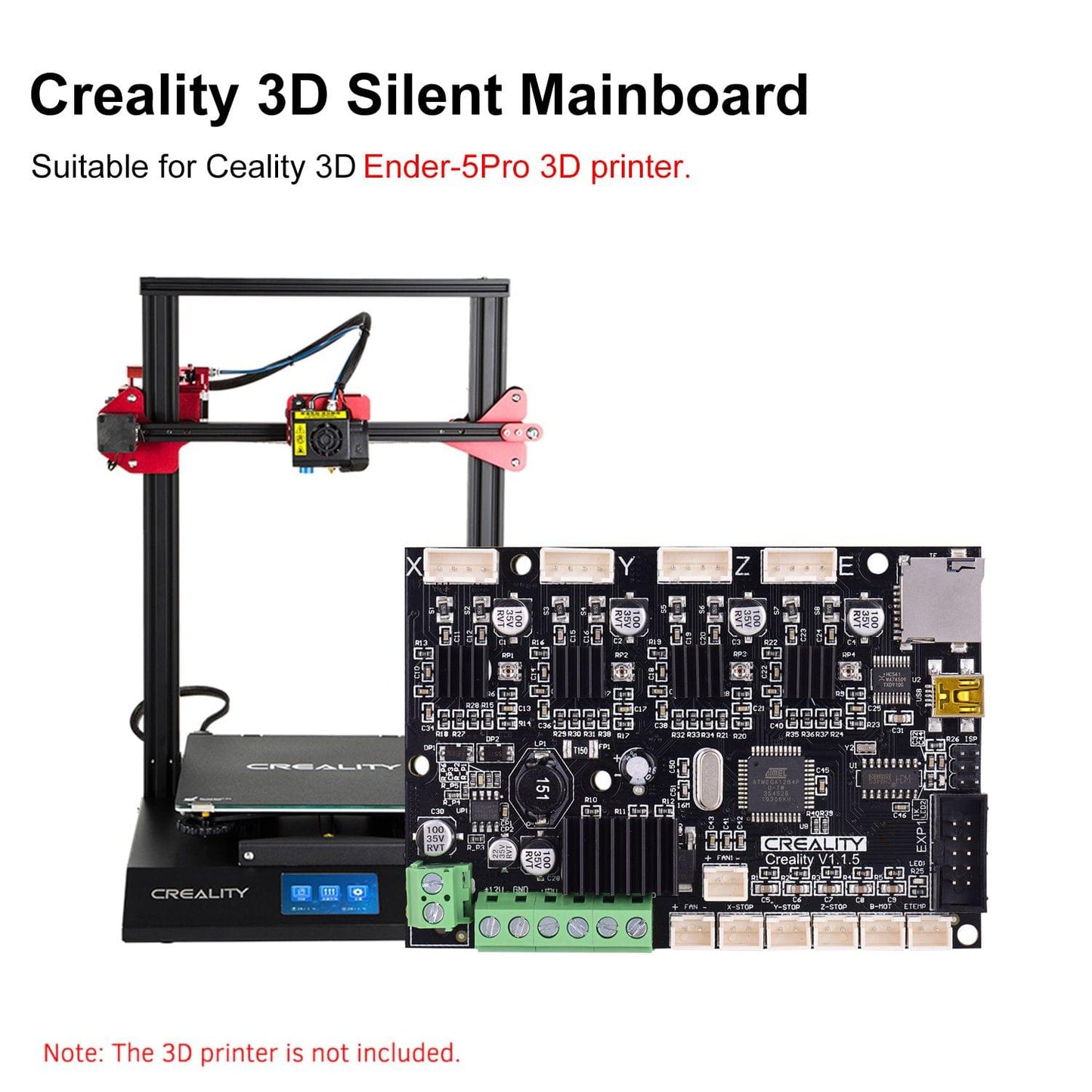 Creality 3D Base Control Board Mother Board V1.1.5 Silent - for Ender-5Pro