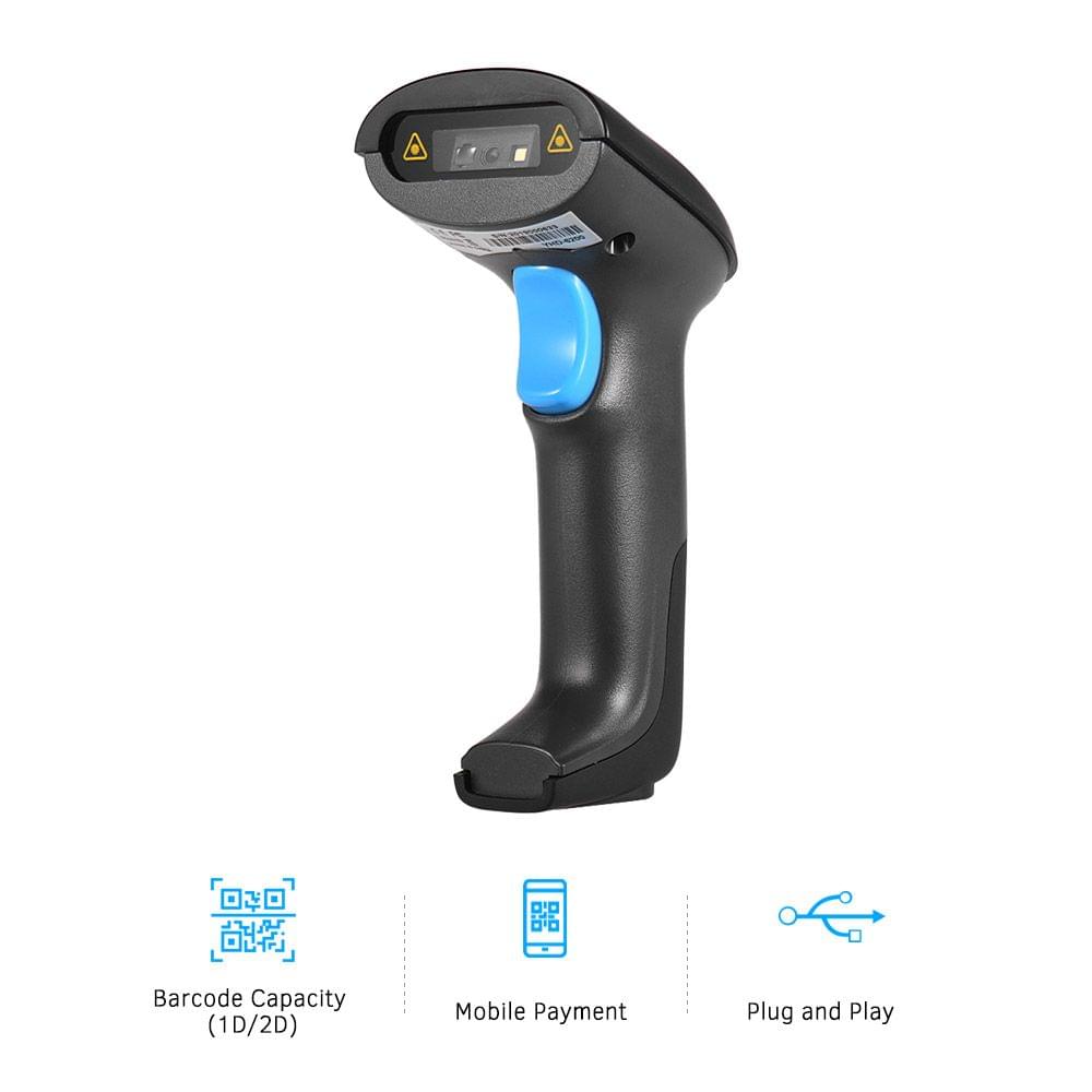 Handheld USB Wired CMOS Image Barcode Scanner 1D 2D - Wired