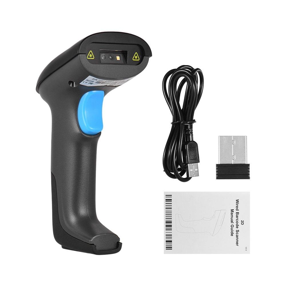 Handheld 2-in-1 2.4G Wireless & Wired USB Barcode - 2.4G Wireless & Wired
