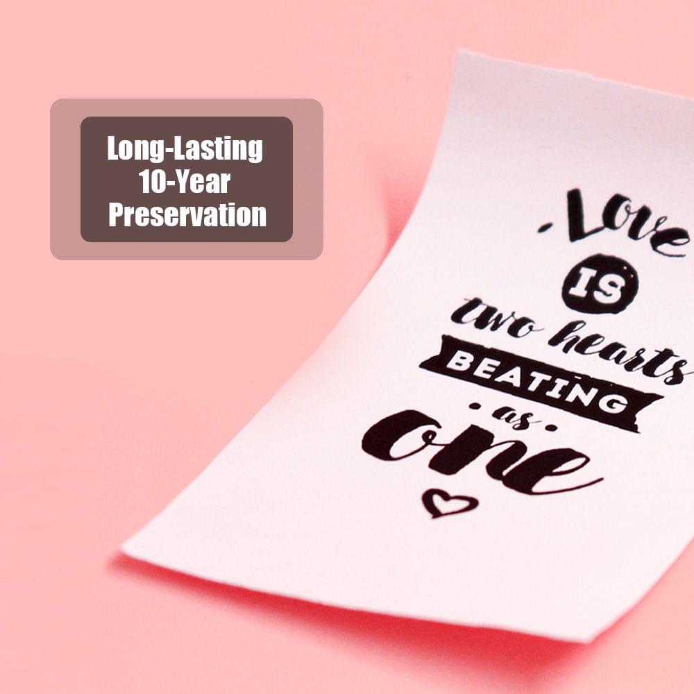 Long-Lasting 10-Year Preservation Sticky Thermal Paper Roll - Adhesive&3 Rolls