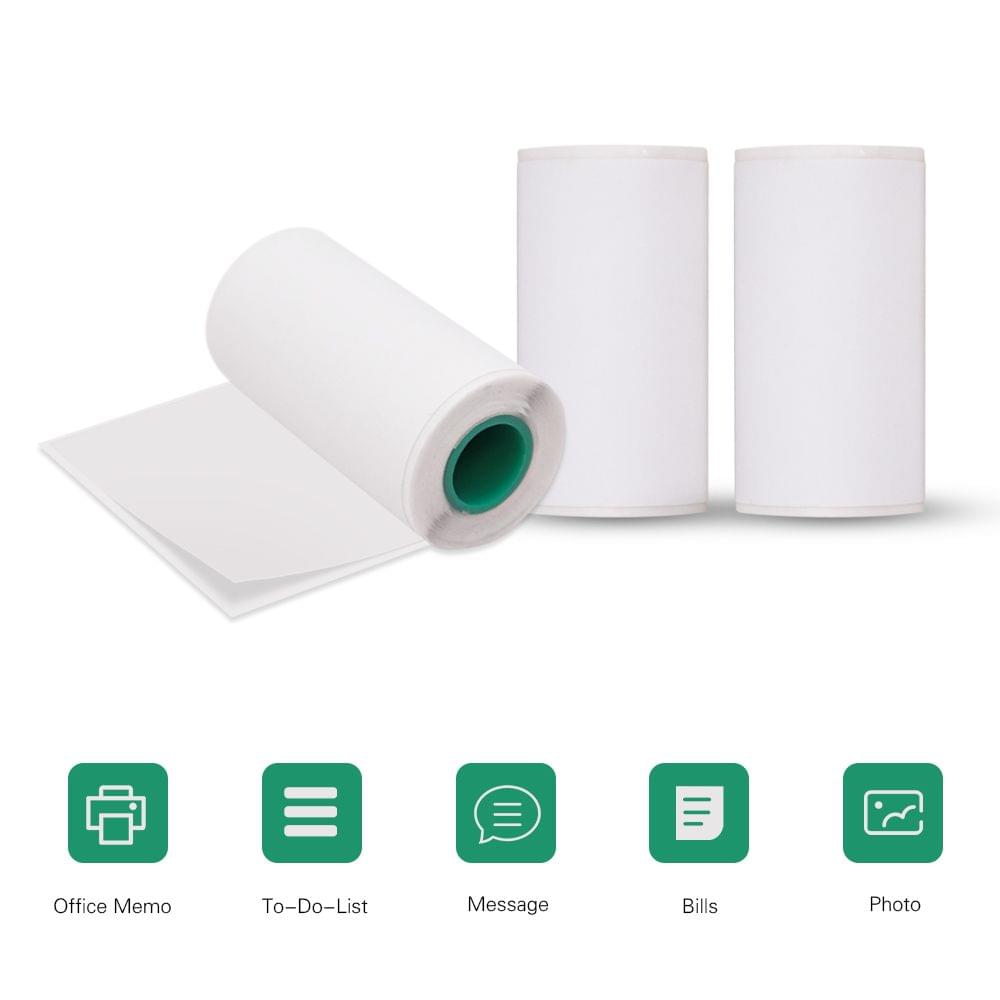 Long-Lasting 10-Year Preservation Sticky Thermal Paper Roll - Adhesive&3 Rolls