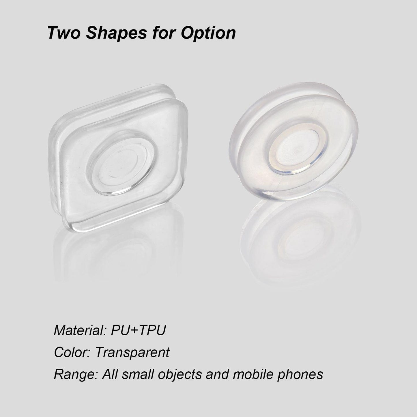 Magic Nano Rubber Pad Mobile Phone Holder Sticker Universal - Round& 3pcs