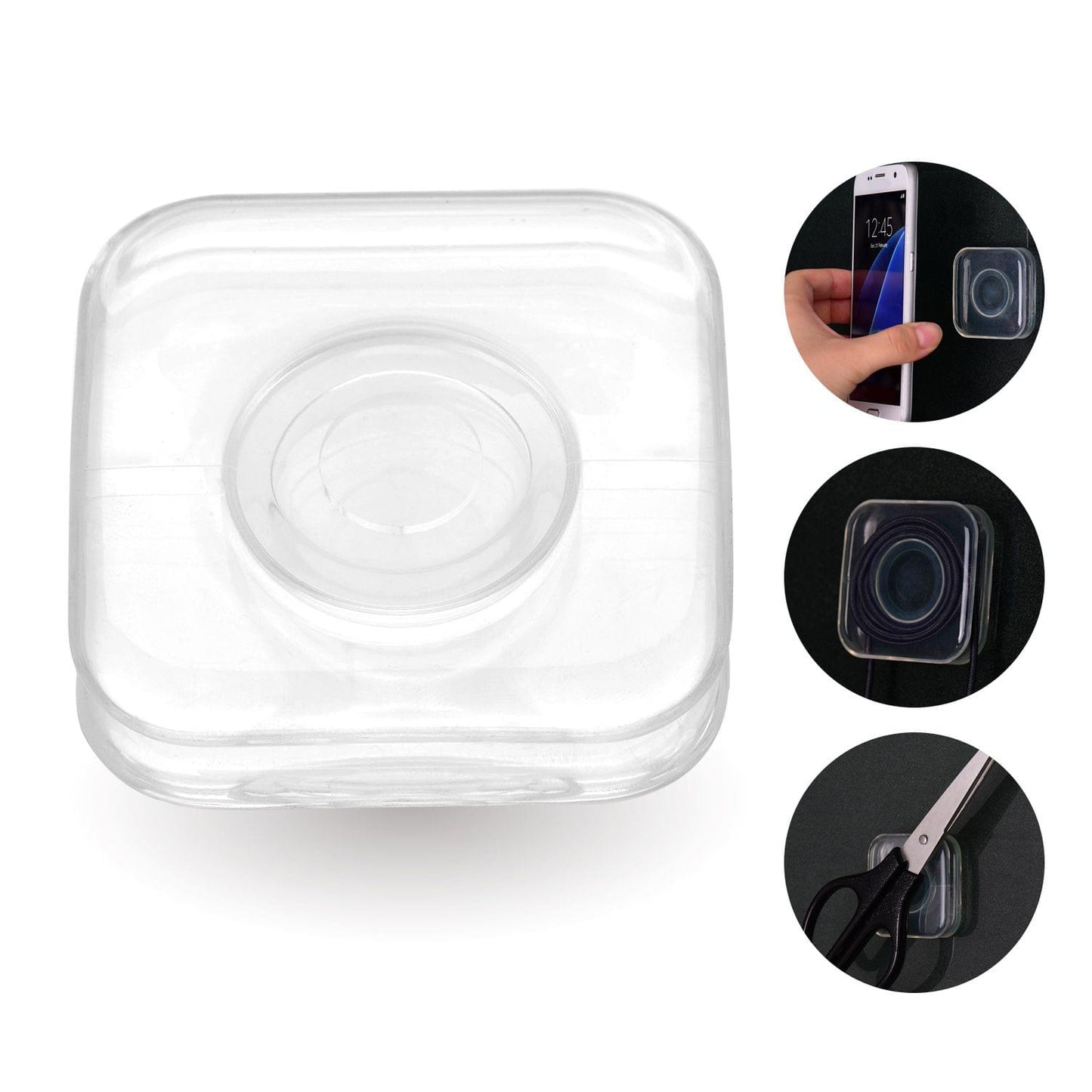 Magic Nano Rubber Pad Mobile Phone Holder Sticker Universal - Square& 1pcs