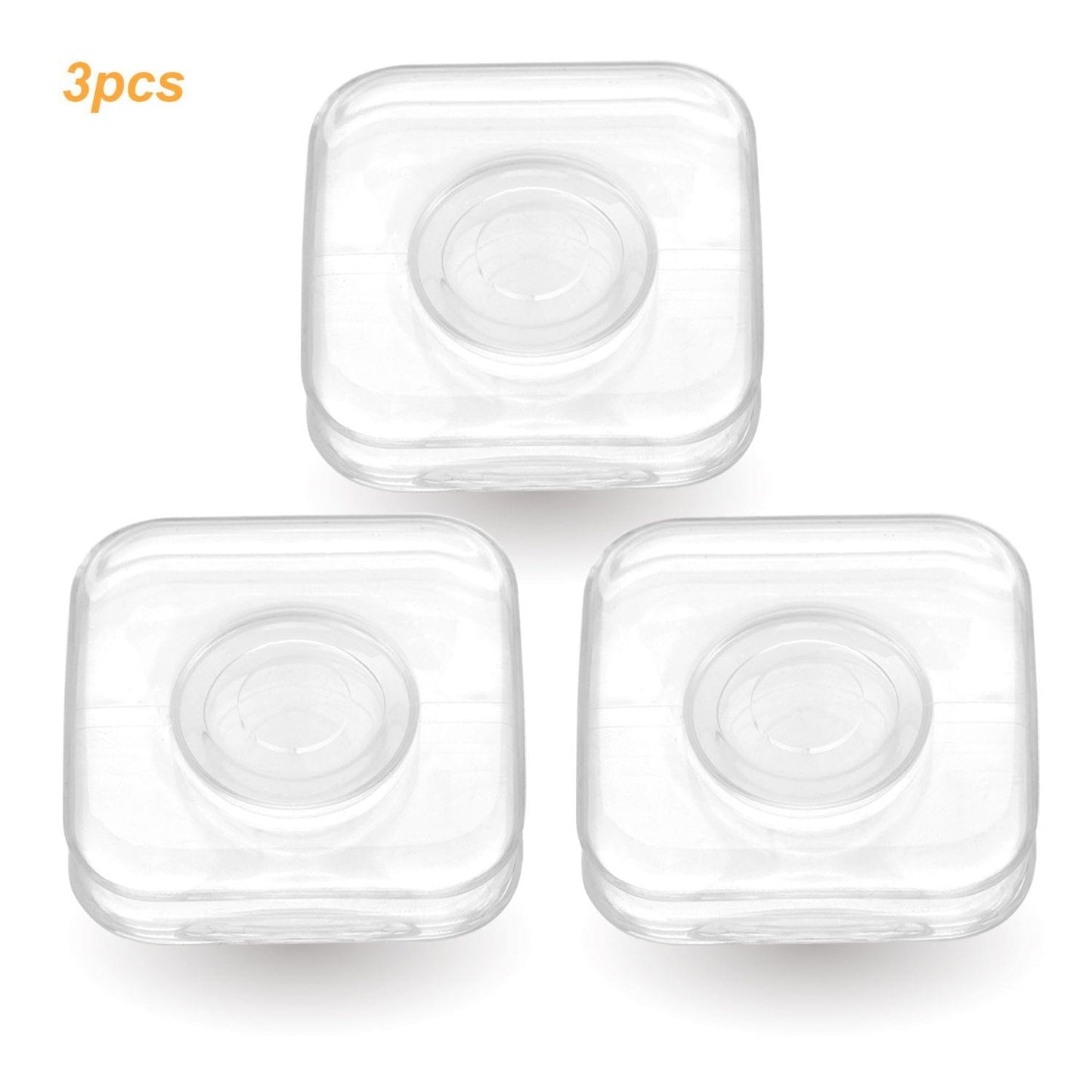 Magic Nano Rubber Pad Mobile Phone Holder Sticker Universal - Square& 3pcs