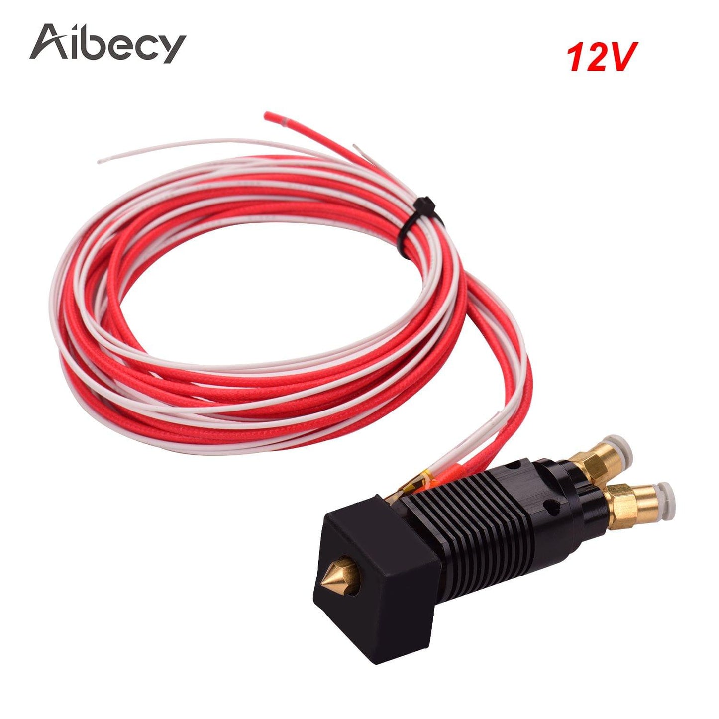 Aibecy 2 in 1 Out Dual Color Metal Hotend Extruder Kit with - 12V