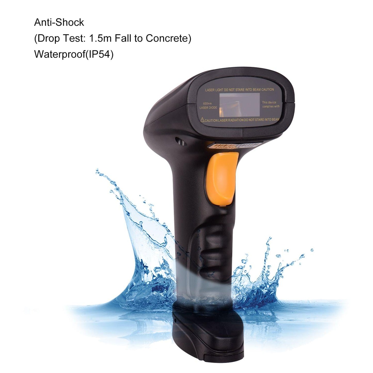 Aibecy 2.4G Wireless Handheld 1D Barcode Scanner Bar Code