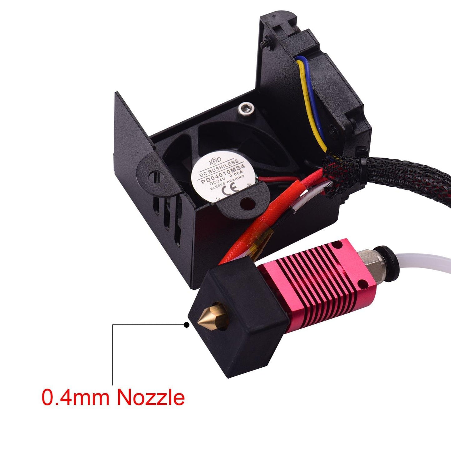 24V Assembled Hotend Extruder Kit with 0.4mm Nozzle
