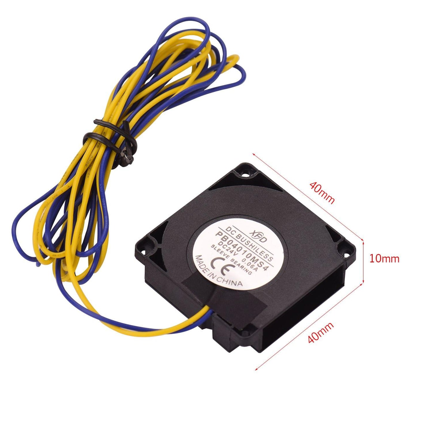 4010 Blower Fan 40 * 40 * 10mm 24V DC Extruder Hot - 24V