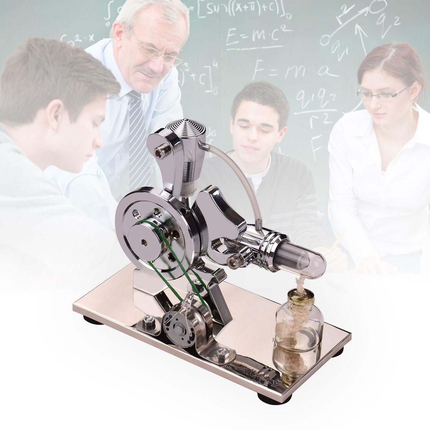 Aibecy Hot Air Stirling Engine Motor Model kit Aluminum