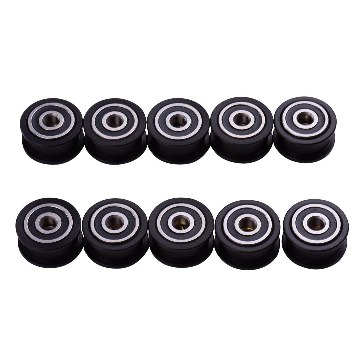 Aibecy 10pcs POM Idler Pulley Wheel with Bearing 5mm Bore