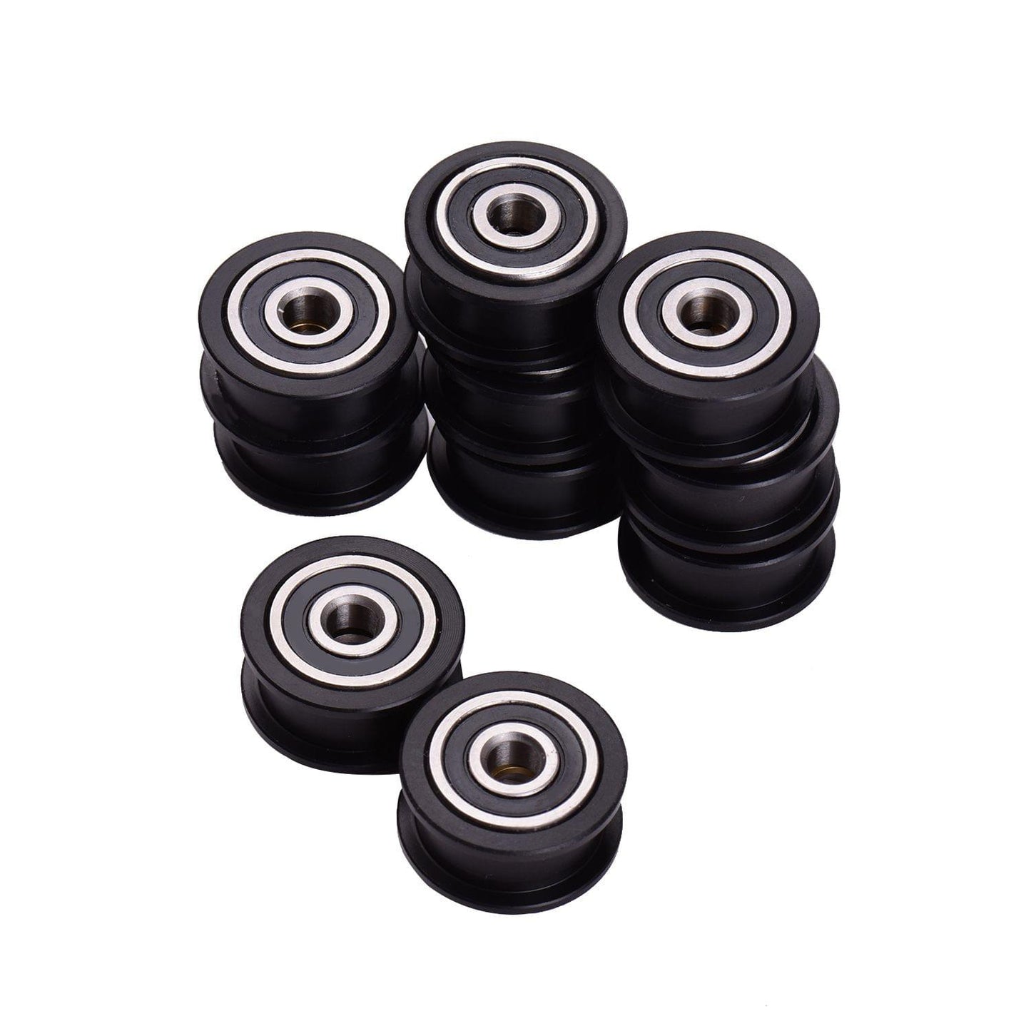 Aibecy 10pcs POM Idler Pulley Wheel with Bearing 5mm Bore