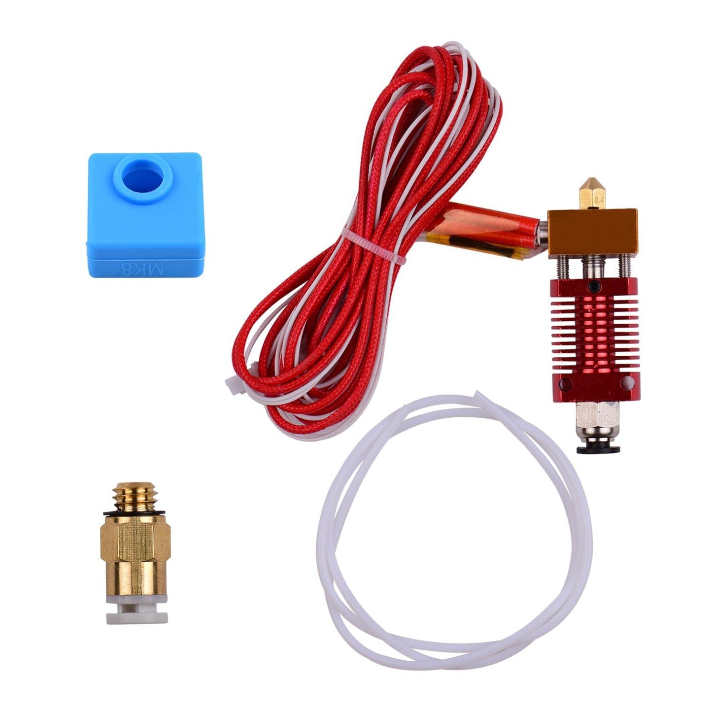 Aibecy Metal Hotend Extruder Kit with 0.4mm Nozzle Aluminum - 24V