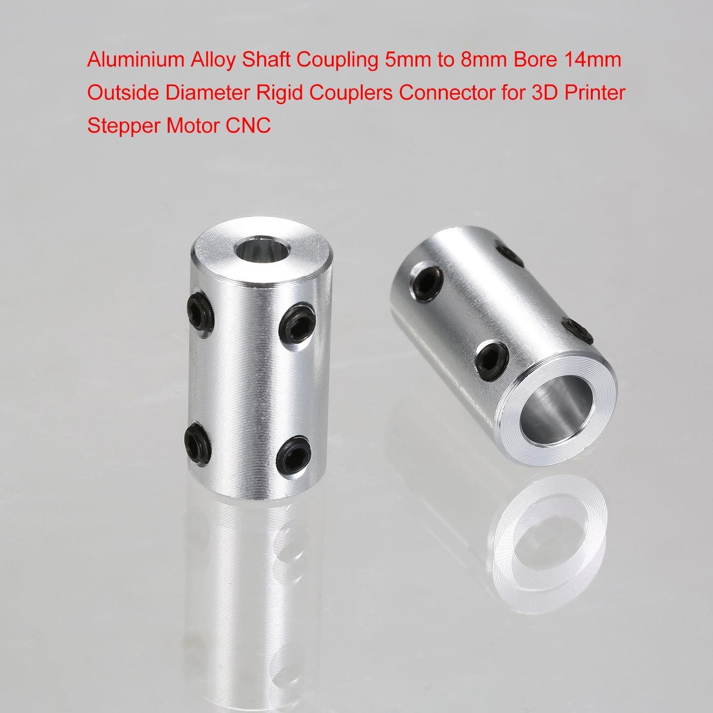 Aibecy Aluminium Alloy Shaft Coupling 5mm to 8mm Bore 14mm - 2pcs