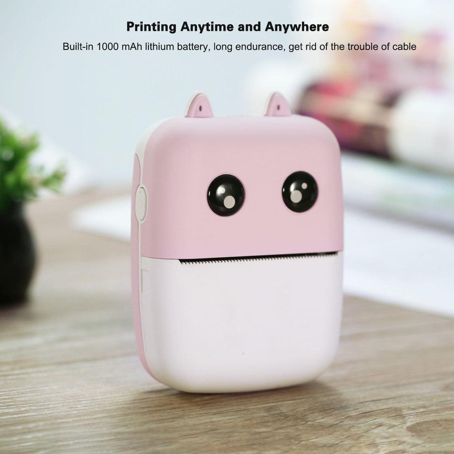 Mini Pocket Thermal Printer 58mm Wireless BT Printer - 300dpi
