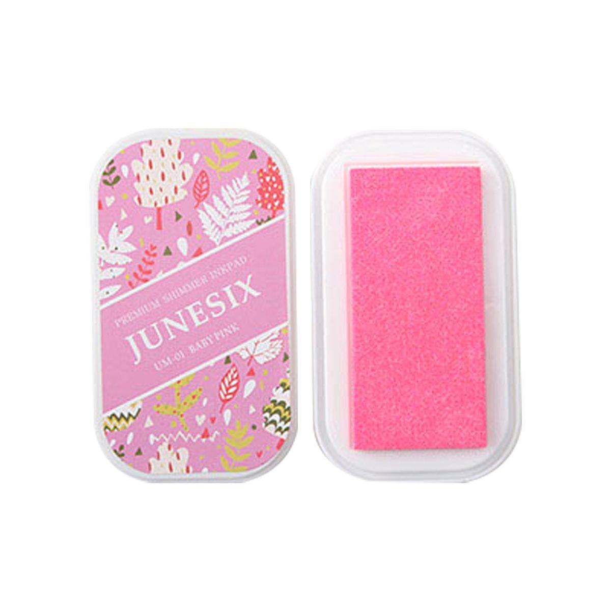 Cute Ink Pad Metal Bright Color Acid-Free Non-Toxic Inkpad - UM-1 Baby Pink
