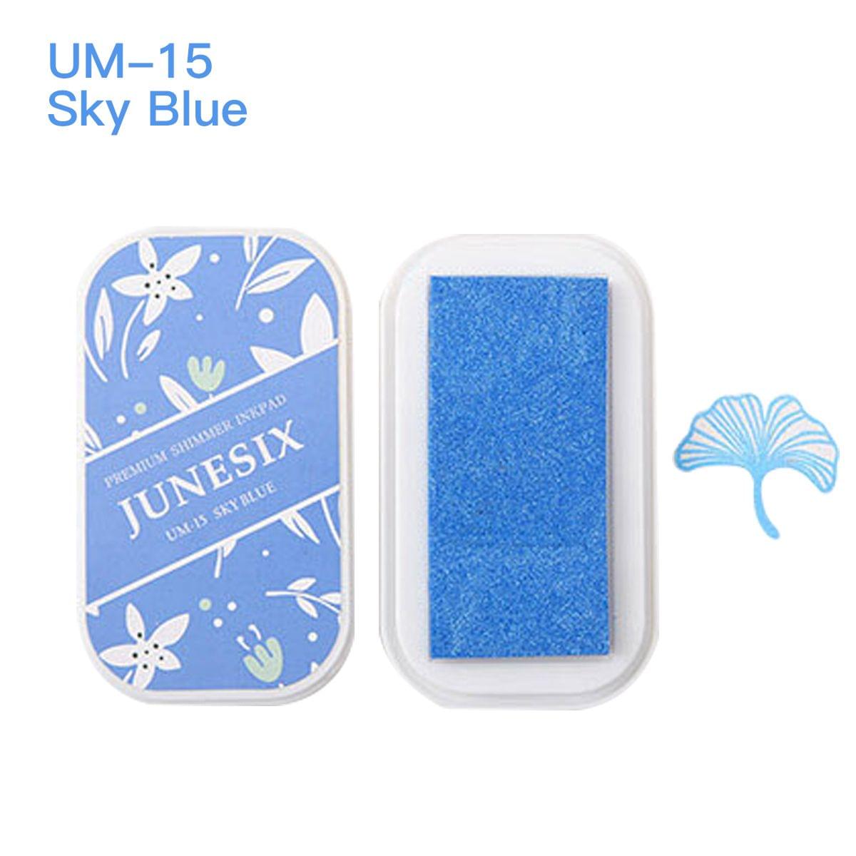 Cute Ink Pad Metal Bright Color Acid-Free Non-Toxic Inkpad - UM-15 Sky Blue