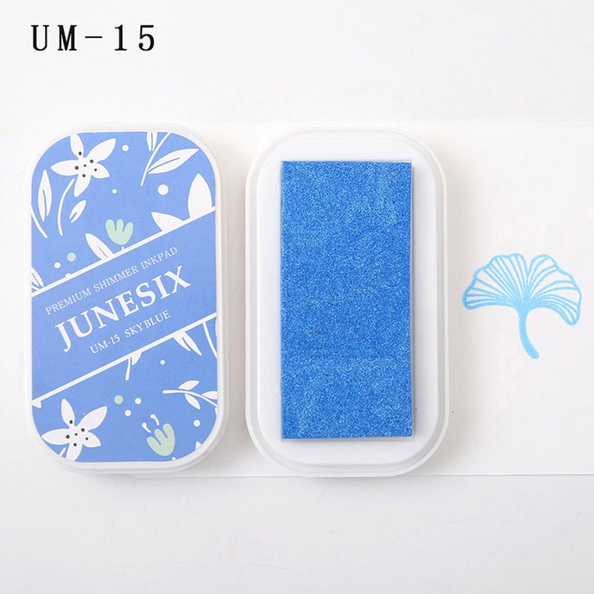Cute Ink Pad Metal Bright Color Acid-Free Non-Toxic Inkpad - UM-15 Sky Blue