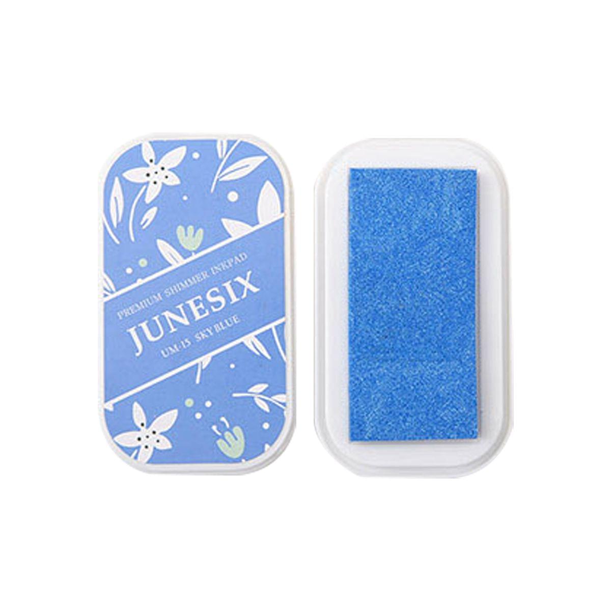 Cute Ink Pad Metal Bright Color Acid-Free Non-Toxic Inkpad - UM-15 Sky Blue