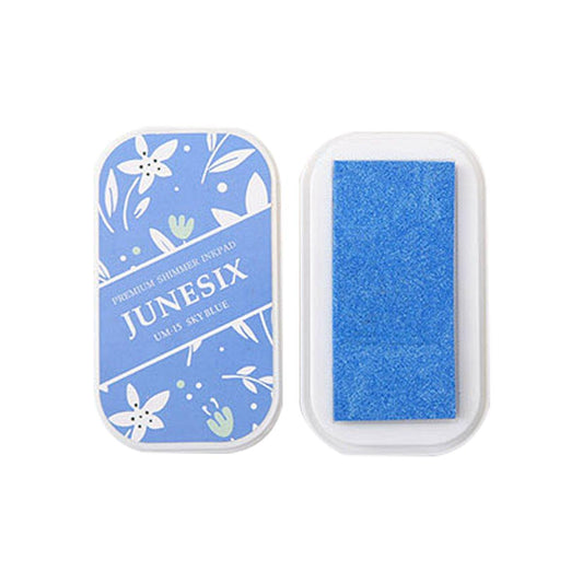 Cute Ink Pad Metal Bright Color Acid-Free Non-Toxic Inkpad - UM-15 Sky Blue