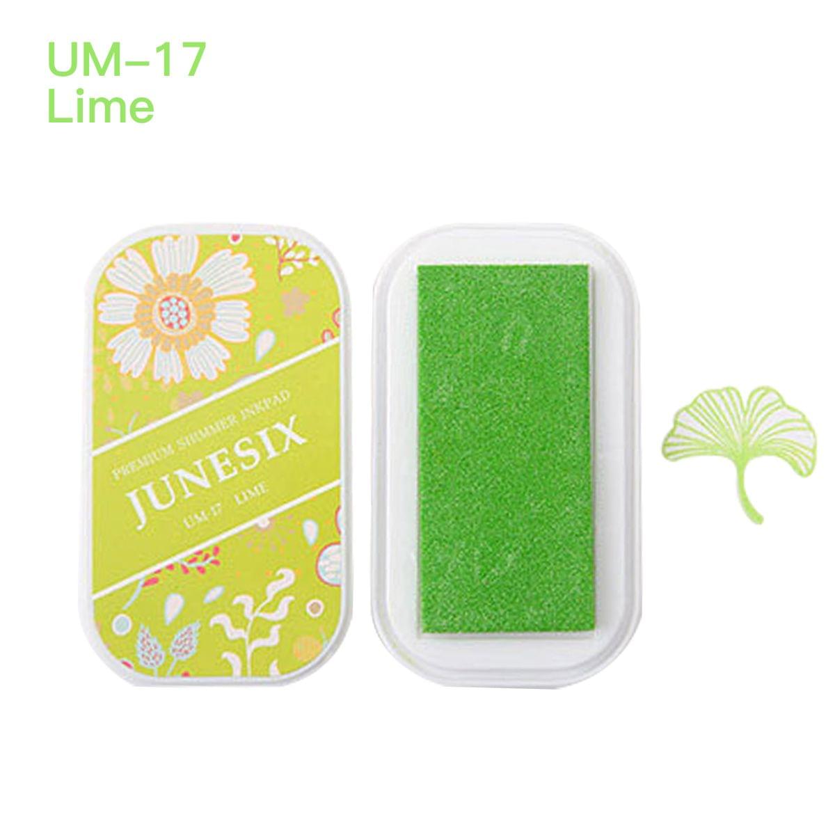 Cute Ink Pad Metal Bright Color Acid-Free Non-Toxic Inkpad - UM-17 Lime