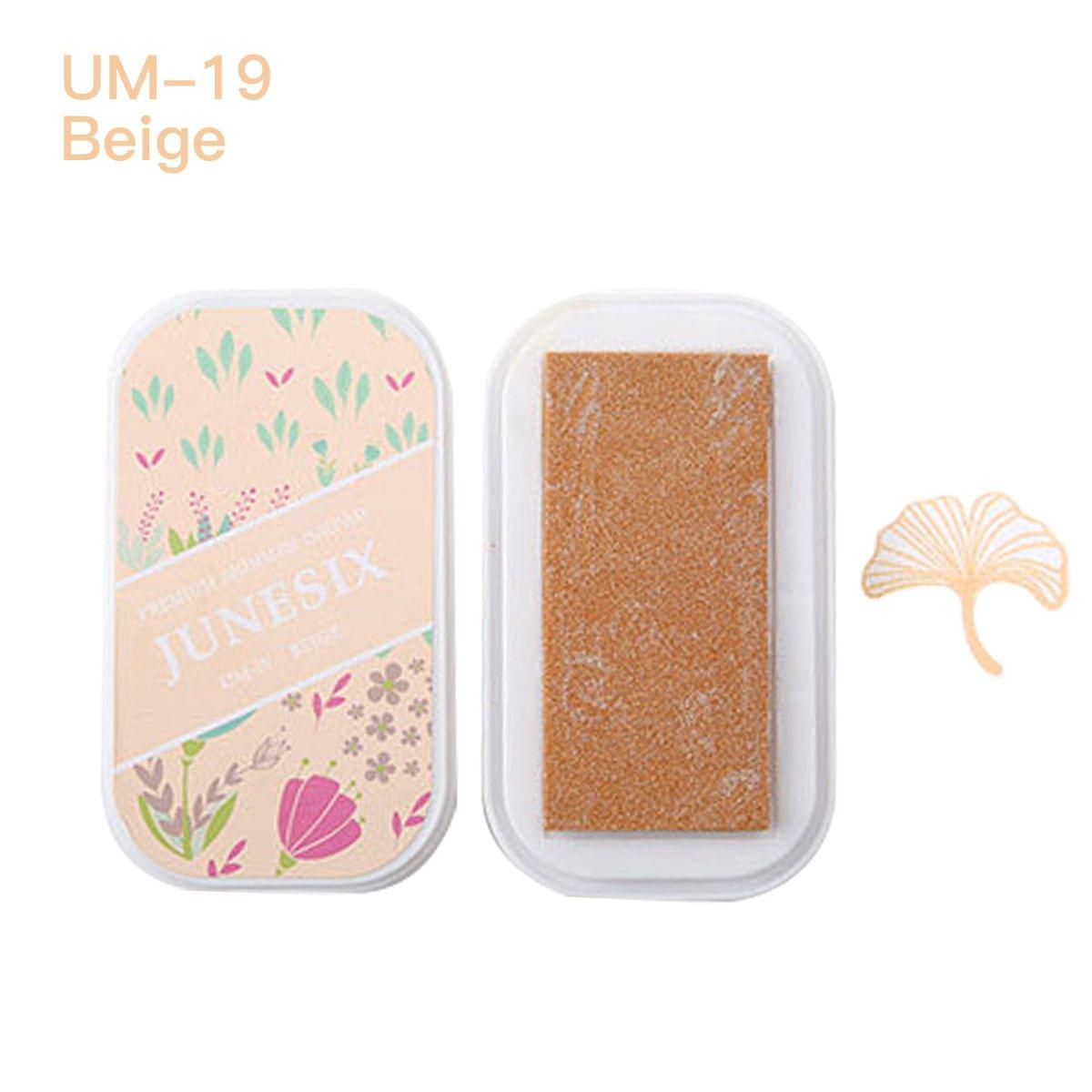 Cute Ink Pad Metal Bright Color Acid-Free Non-Toxic Inkpad - UM-19 Beige
