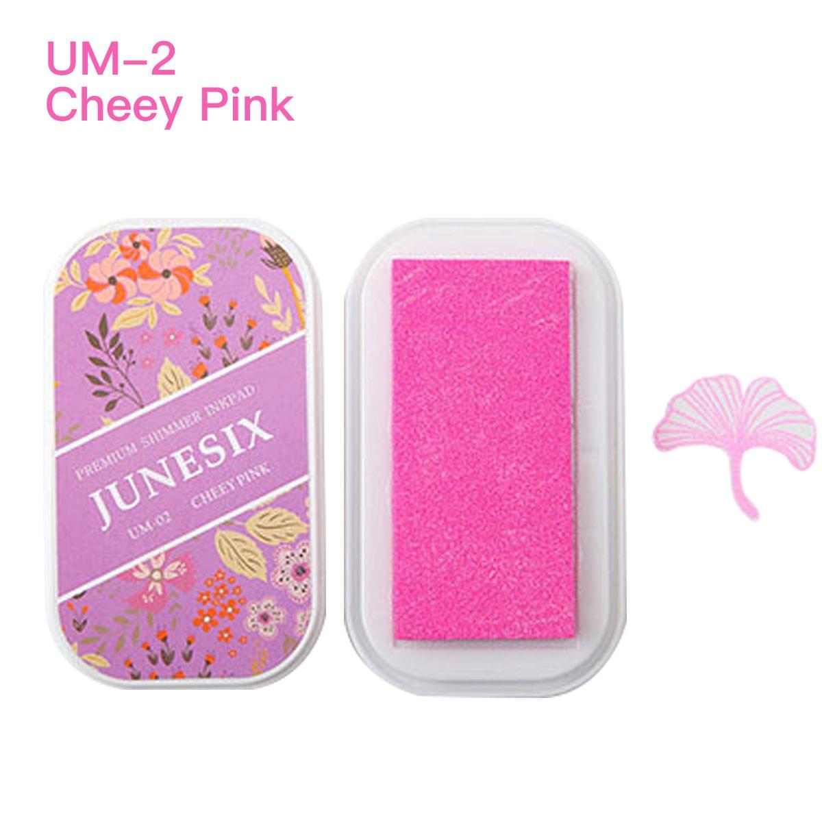 Cute Ink Pad Metal Bright Color Acid-Free Non-Toxic Inkpad - UM-2 Cheey Pink