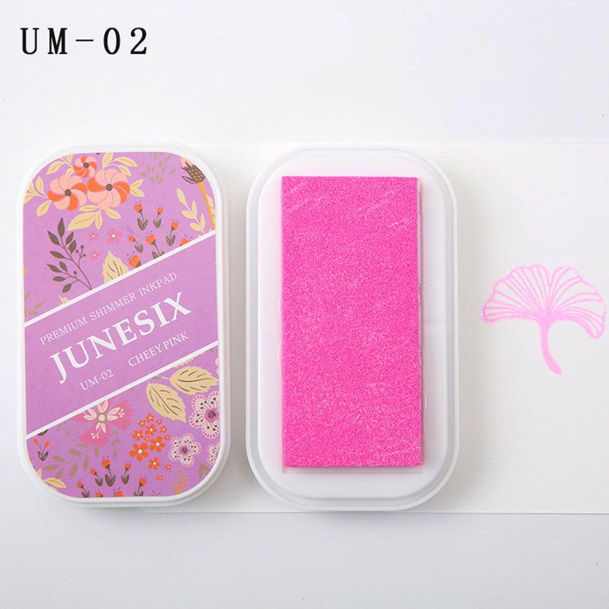 Cute Ink Pad Metal Bright Color Acid-Free Non-Toxic Inkpad - UM-2 Cheey Pink