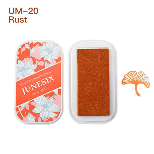 Cute Ink Pad Metal Bright Color Acid-Free Non-Toxic Inkpad - UM-20 Rust