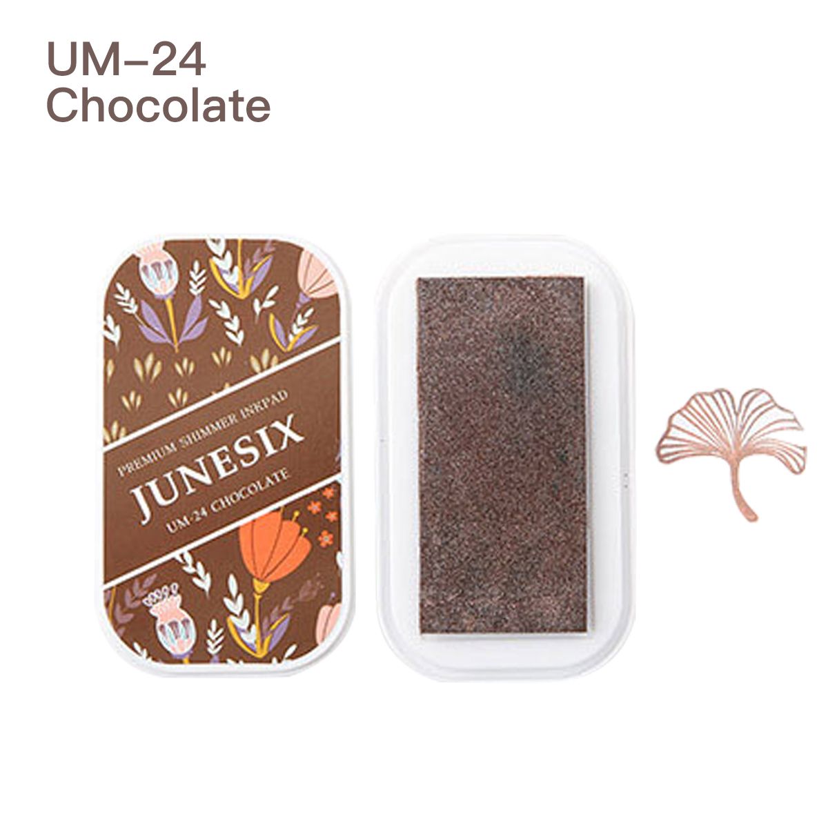 Cute Ink Pad Metal Bright Color Acid-Free Non-Toxic Inkpad - UM-24 Chocolate