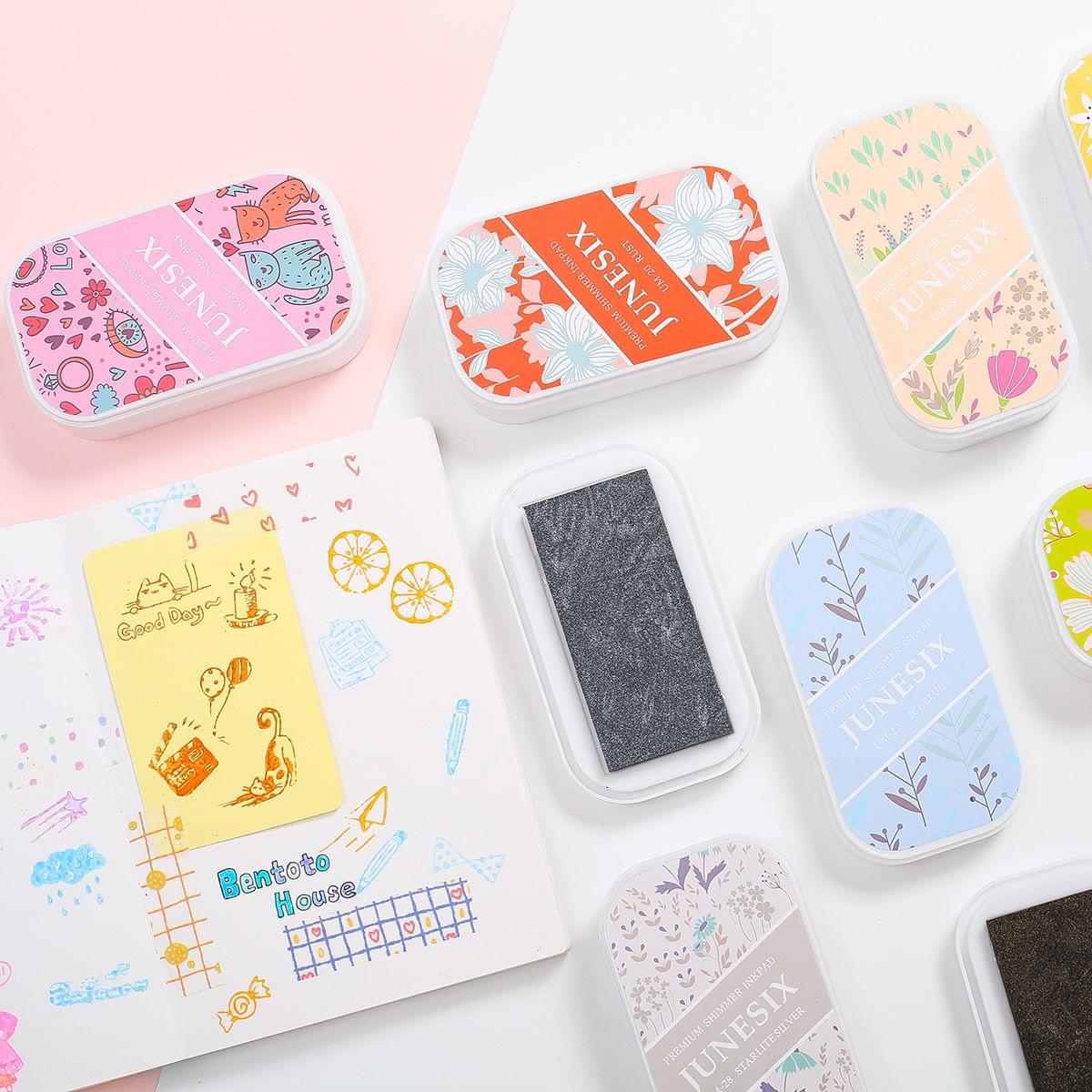 Cute Ink Pad Metal Bright Color Acid-Free Non-Toxic Inkpad - UM-26 Galaxy Gold
