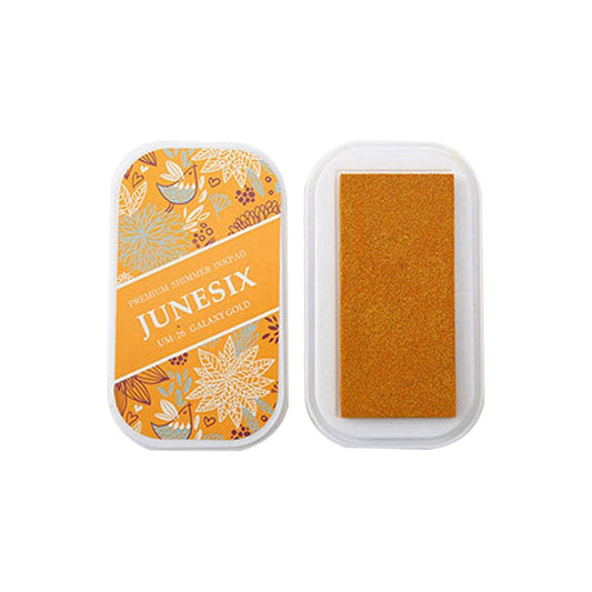 Cute Ink Pad Metal Bright Color Acid-Free Non-Toxic Inkpad - UM-26 Galaxy Gold