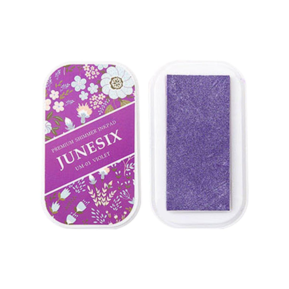 Cute Ink Pad Metal Bright Color Acid-Free Non-Toxic Inkpad - UM-3 Violet