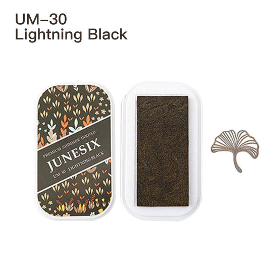 Cute Ink Pad Metal Bright Color Acid-Free Non-Toxic Inkpad - UM-30 Lightning Black