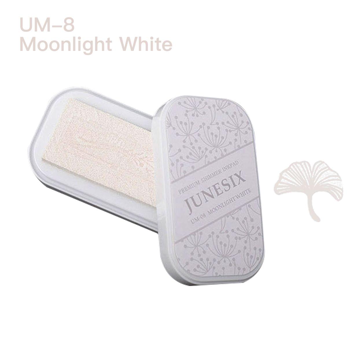 Cute Ink Pad Metal Bright Color Acid-Free Non-Toxic Inkpad - UM-8 Moonlight White