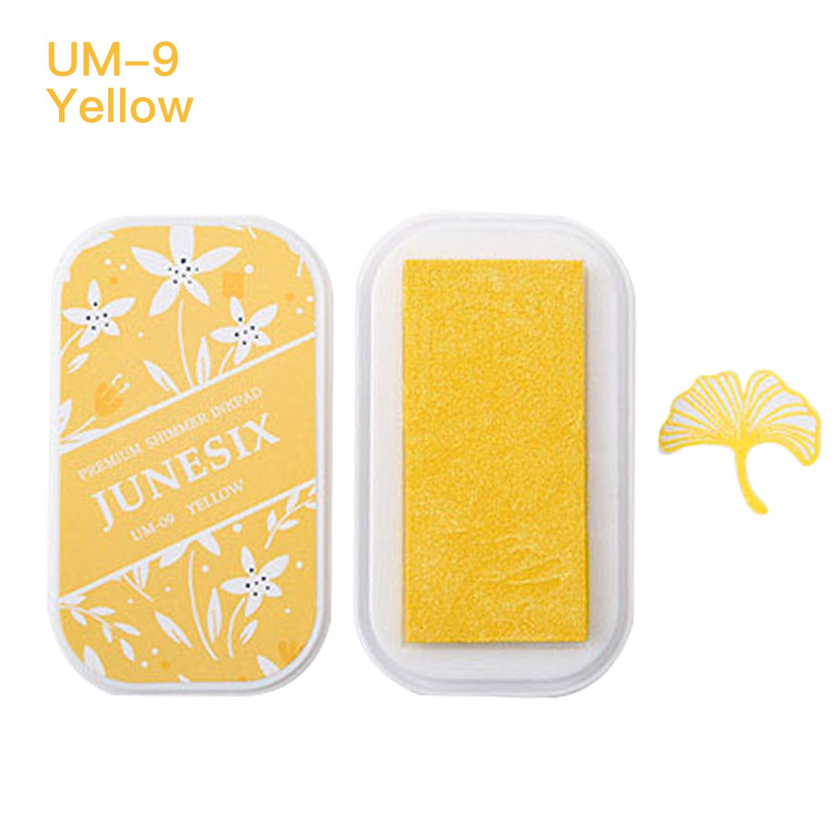 Cute Ink Pad Metal Bright Color Acid-Free Non-Toxic Inkpad - UM-9 Yellow
