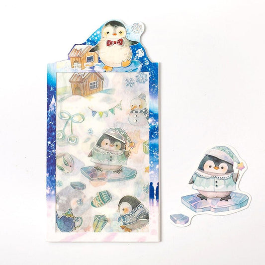 Cute Pet Stickers Self-Adhesive Decoration Sticker 4 - Penguin
