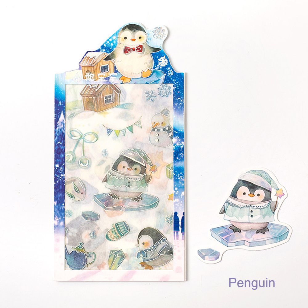 Cute Pet Stickers Self-Adhesive Decoration Sticker 4 - Penguin